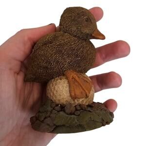 Duffy Duckling 1992 Tim Wolfe Cairn Figurine Item # 9031 Ed. # 64 Golf Ball Vtg